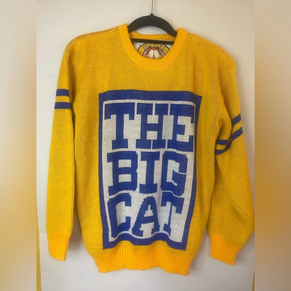 SOLD-Rare Vintage 1973 Garfield, The big cat sweater - Picture 2 of 9